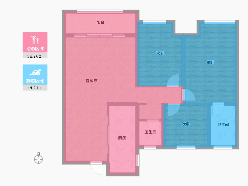 河南省-驻马店市-建业城-98.00-户型库-动静分区