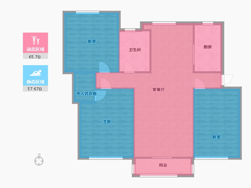 山东省-青岛市-山水名园3期-150.00-户型库-动静分区