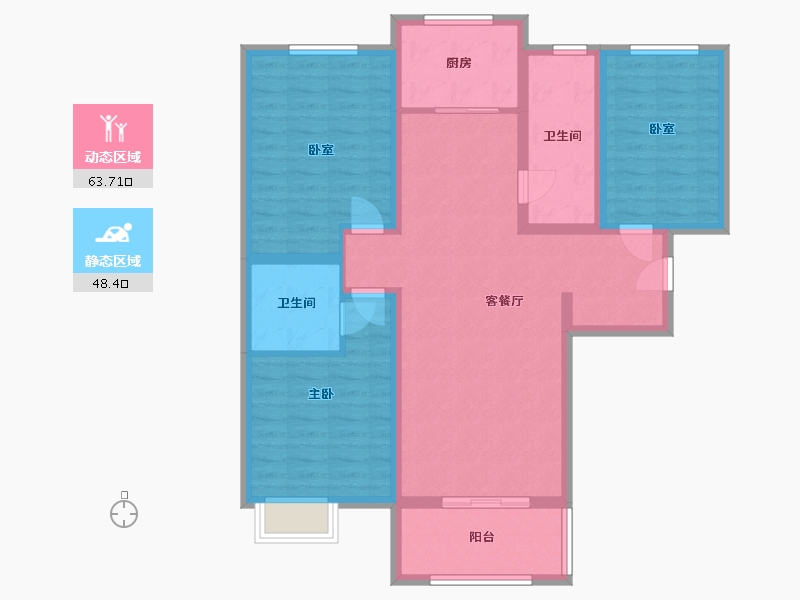 河北省-保定市-锦绣城-100.00-户型库-动静分区