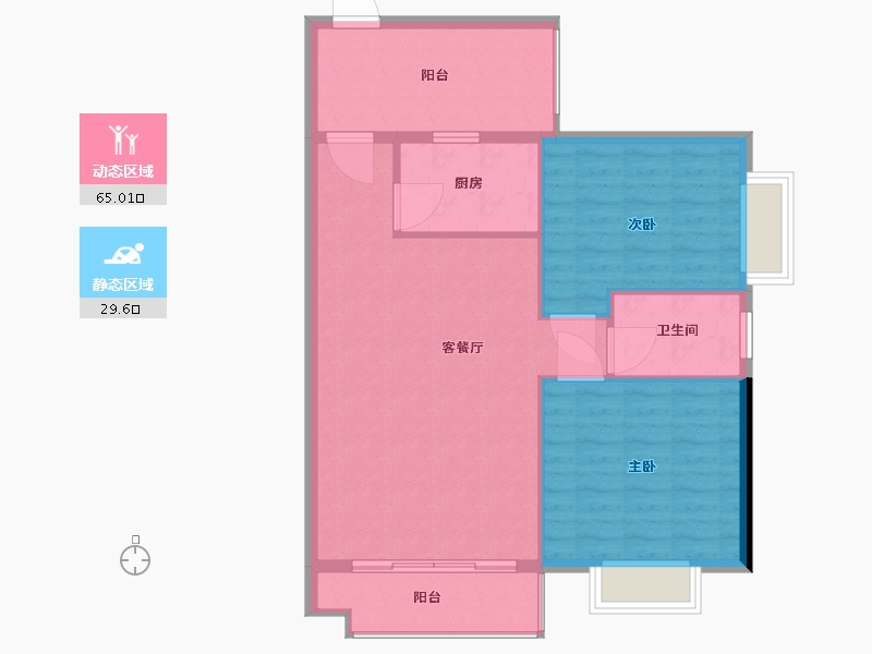 福建省-漳州市-城央金座-87.00-户型库-动静分区