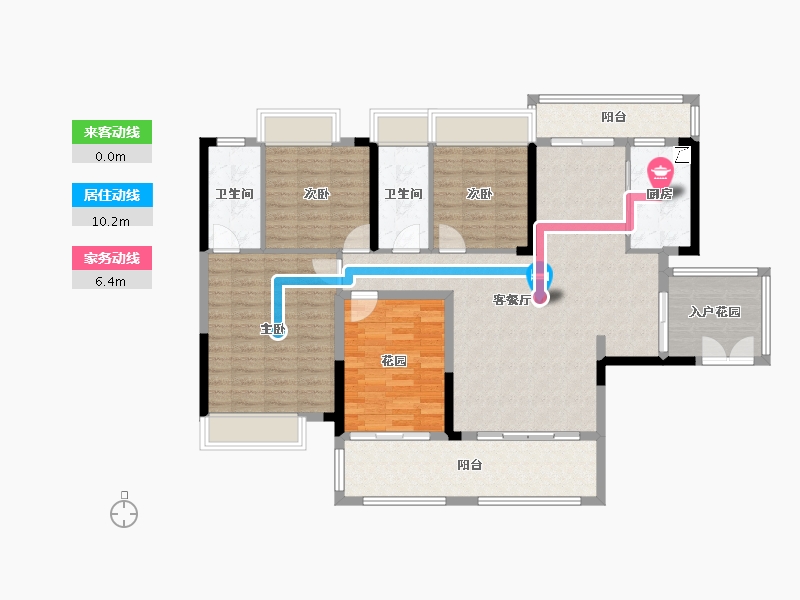 广东省-清远市-颐珑湾-130.00-户型库-动静线