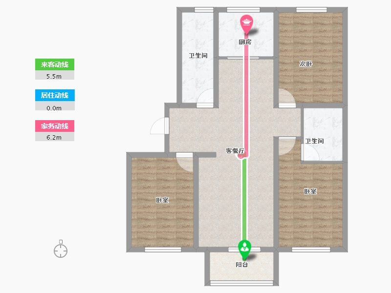 河北省-石家庄市-静园小区-110.00-户型库-动静线