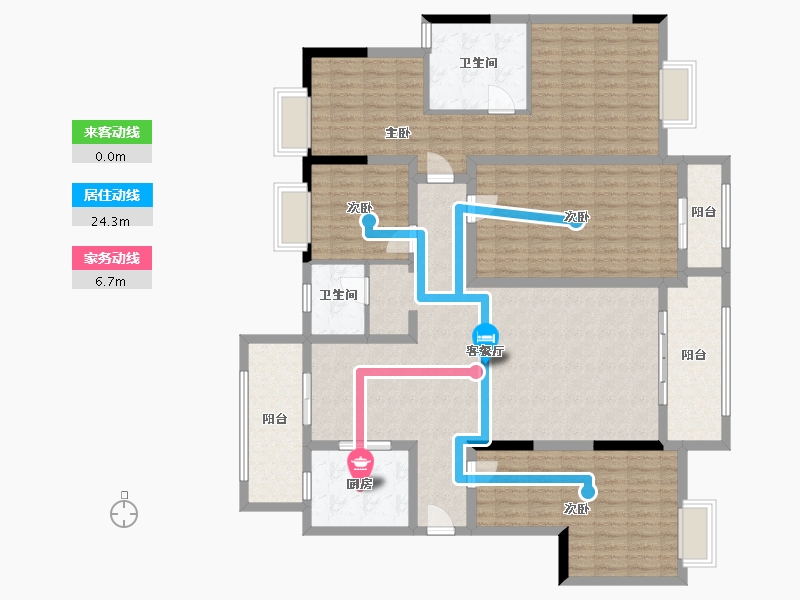 贵州省-黔南布依族苗族自治州-白晶谷38组团-160.00-户型库-动静线