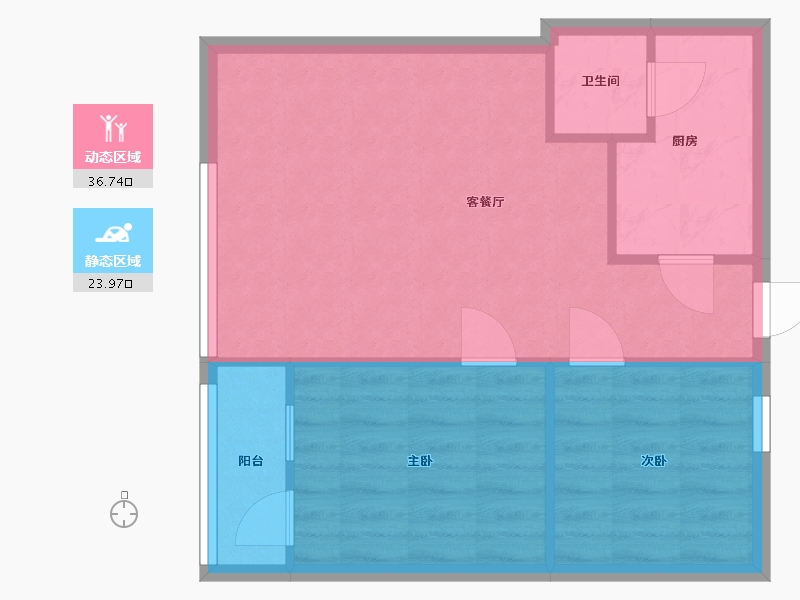 广东省-广州市-金花小区-59.89-户型库-动静分区