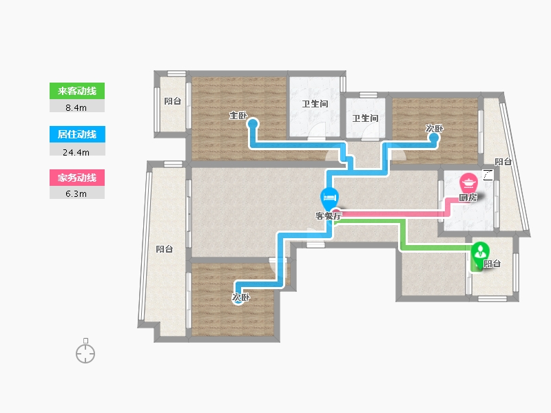 江西省-赣州市-华龙首付-142.00-户型库-动静线