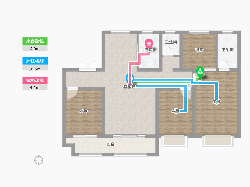 山东省-德州市-东海清河园南园-105.75-户型库-动静线