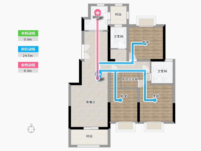 云南省-思茅市-茶源广场-106.00-户型库-动静线