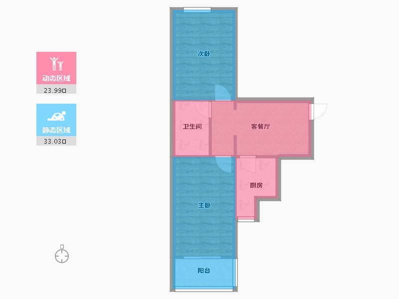 北京-北京市-政馨园-二区-57.00-户型库-动静分区