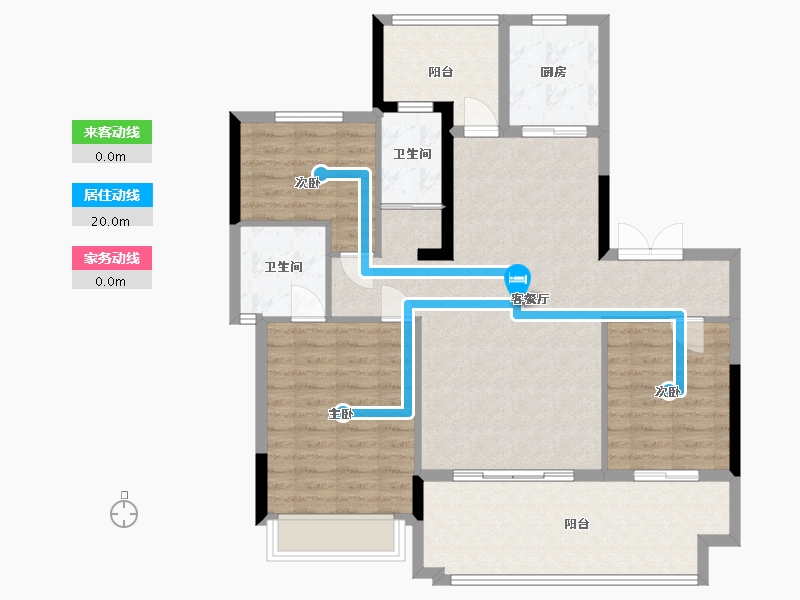 安徽省-六安市-振兴文禾赋-104.24-户型库-动静线