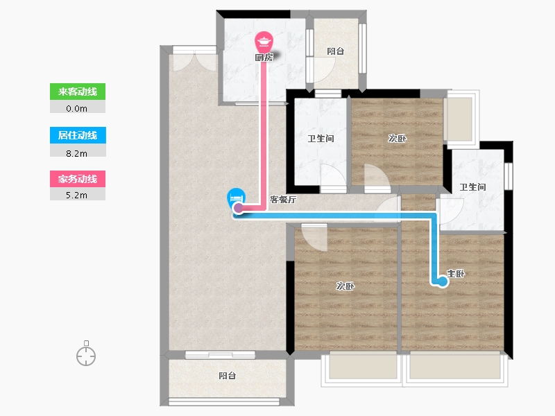 广东省-韶关市-沙湖绿洲-92.83-户型库-动静线