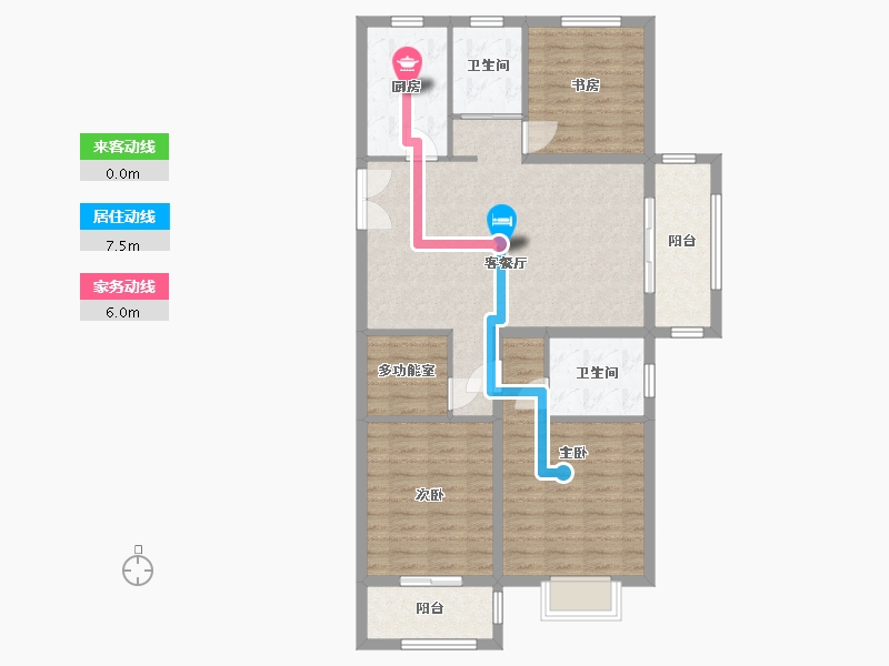 浙江省-温州市-金色嘉园-97.00-户型库-动静线