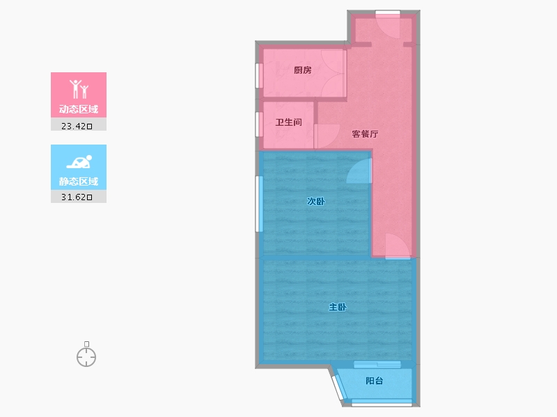 北京-北京市-潘家园南里-49.32-户型库-动静分区