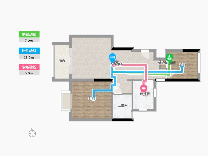 江苏省-苏州市-嘉宝梦之悦-68.88-户型库-动静线