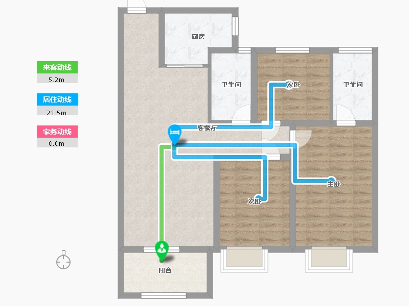 河北省-邯郸市-武安万腾凤凰城-91.00-户型库-动静线