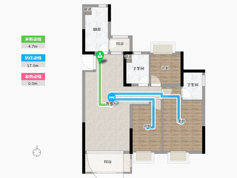 江西省-赣州市-赣州恒大御景-97.99-户型库-动静线