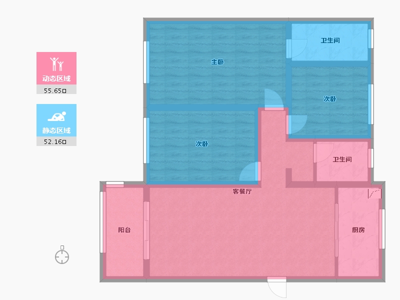 江苏省-连云港市-尚都滟澜山-108.00-户型库-动静分区