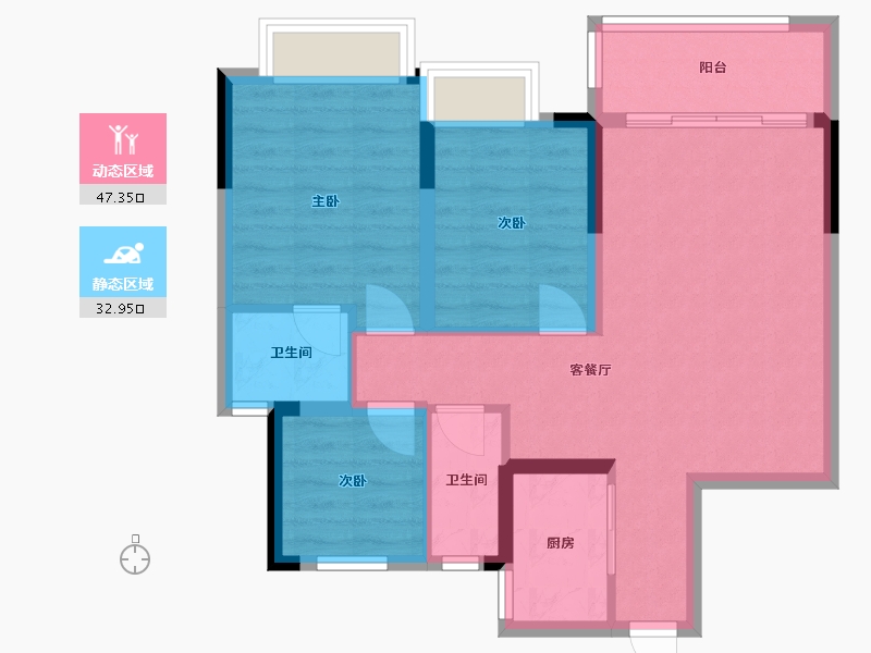 江西省-吉安市-龙和芯苑-89.00-户型库-动静分区