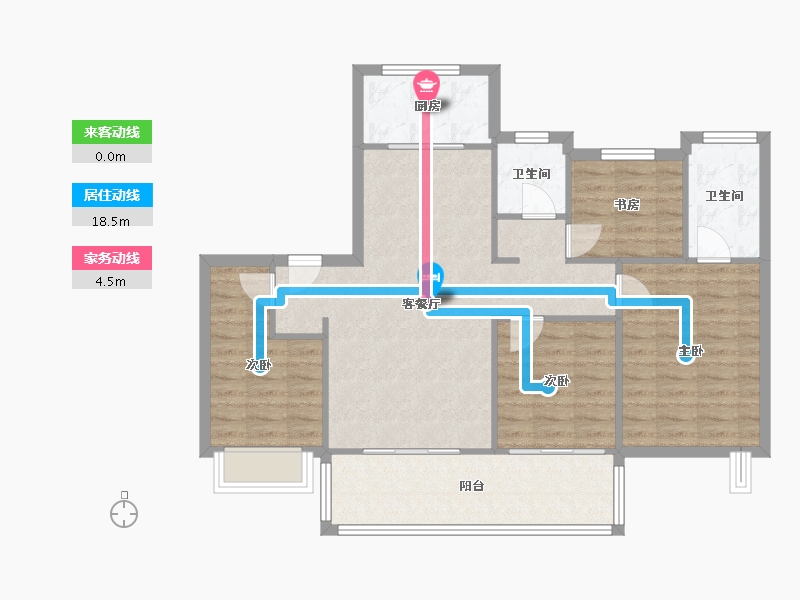 浙江省-绍兴市-中南天樾-114.00-户型库-动静线