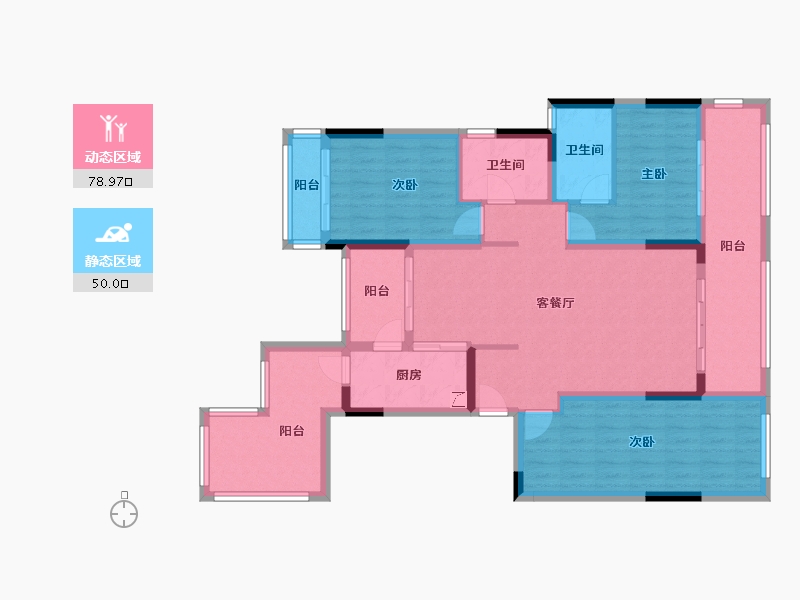 四川省-成都市-中节能琅园-103.00-户型库-动静分区