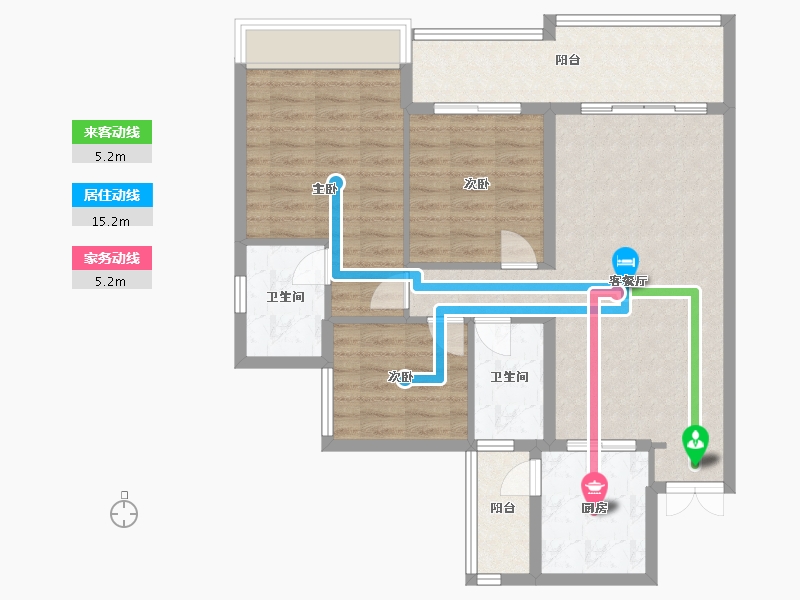 广东省-广州市-祈福名望天下-92.81-户型库-动静线