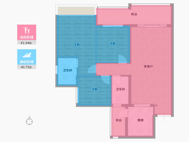 广东省-广州市-祈福名望天下-92.81-户型库-动静分区