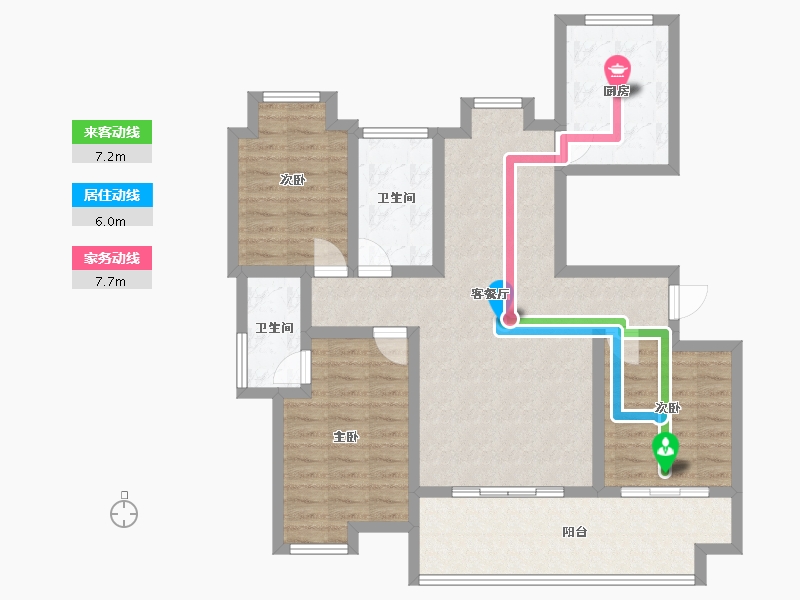 江西省-宜春市-新樾府-98.00-户型库-动静线