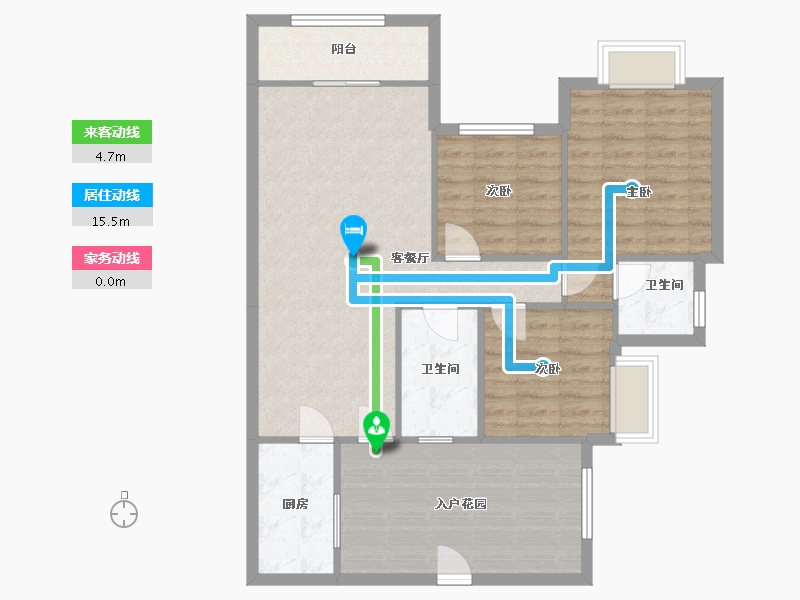 贵州省-贵阳市-龙泉新村-100.00-户型库-动静线