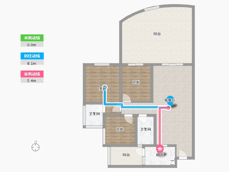 四川省-宜宾市-中央公园-108.00-户型库-动静线