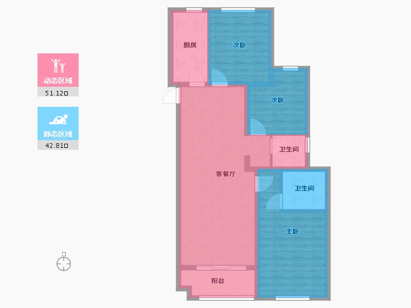 河北省-保定市-苏中祁悦府-84.00-户型库-动静分区