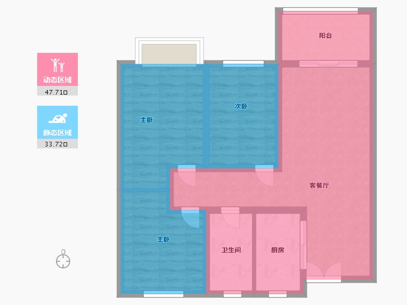 河南省-郑州市-正商汇航雅园-72.00-户型库-动静分区