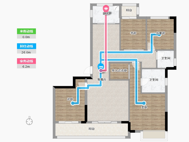 浙江省-金华市-绣川府-145.00-户型库-动静线