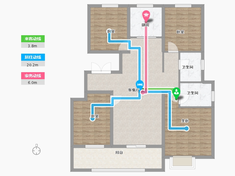 河北省-邢台市-公元壹号院-117.00-户型库-动静线