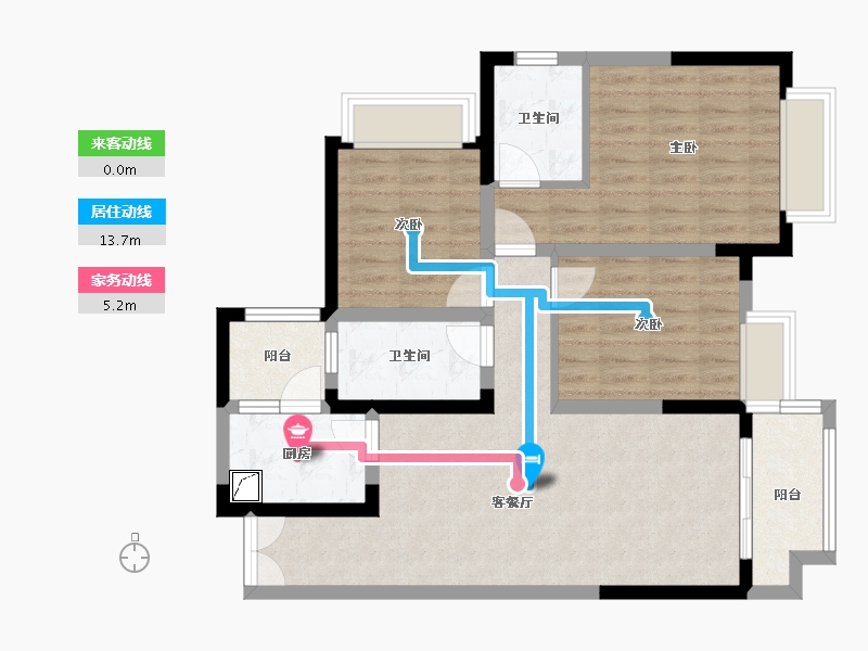 四川省-成都市-合谊万璟台-91.14-户型库-动静线