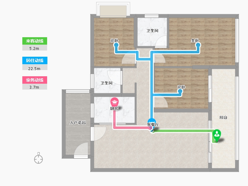 广西壮族自治区-来宾市-滨湖名邸-108.00-户型库-动静线