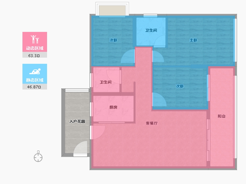 广西壮族自治区-来宾市-滨湖名邸-108.00-户型库-动静分区