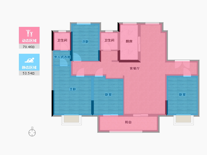 安徽省-淮北市-世茂云图-115.00-户型库-动静分区