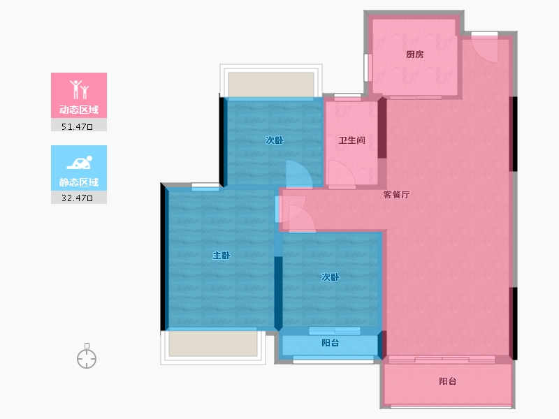 湖北省-十堰市-十堰-79.00-户型库-动静分区