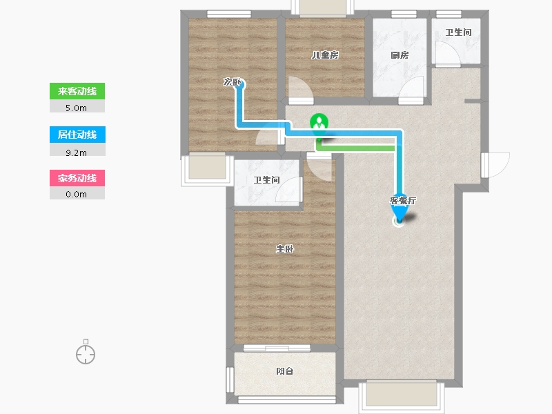 河南省-平顶山市-新景桂圆-94.00-户型库-动静线