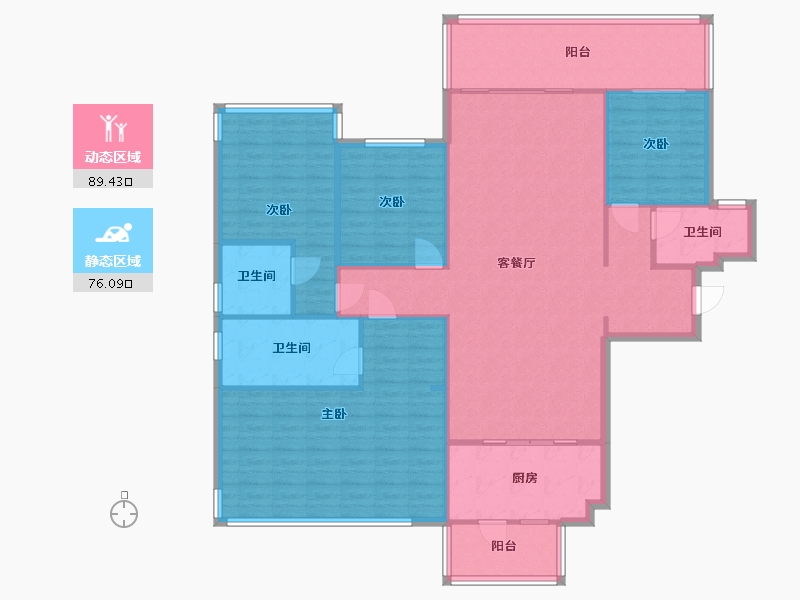 广西壮族自治区-南宁市-南宁万科城-150.00-户型库-动静分区