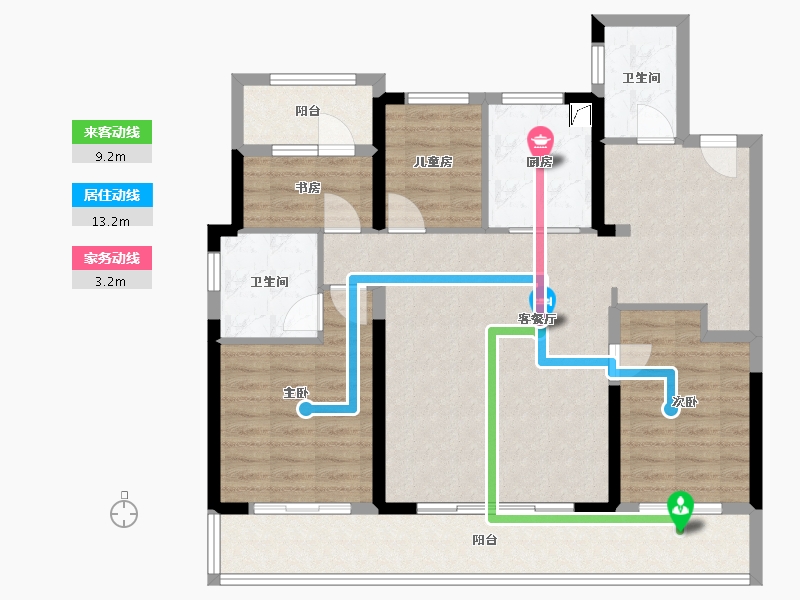 河南省-郑州市-融创城-110.00-户型库-动静线