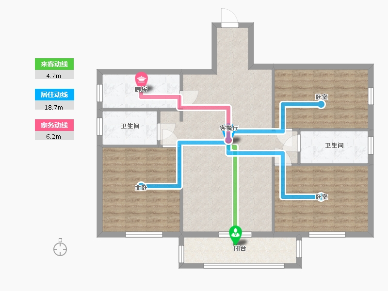 北京-北京市-金福家园-99.00-户型库-动静线