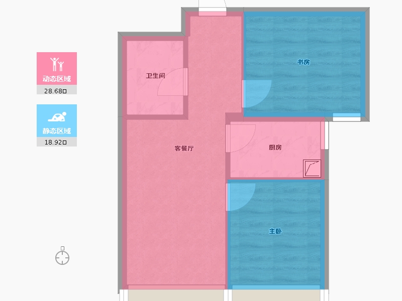 北京-北京市-保利锦上二期-48.04-户型库-动静分区