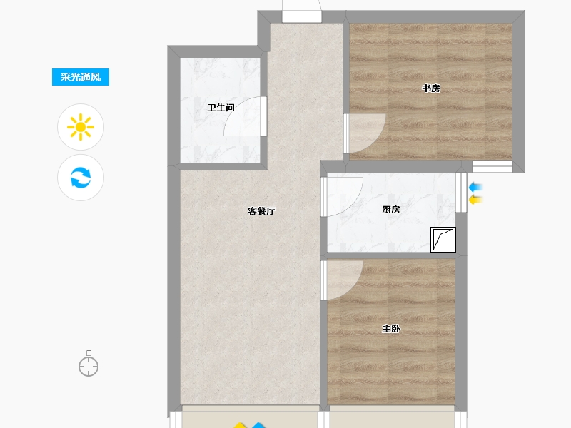 北京-北京市-保利锦上二期-48.04-户型库-采光通风