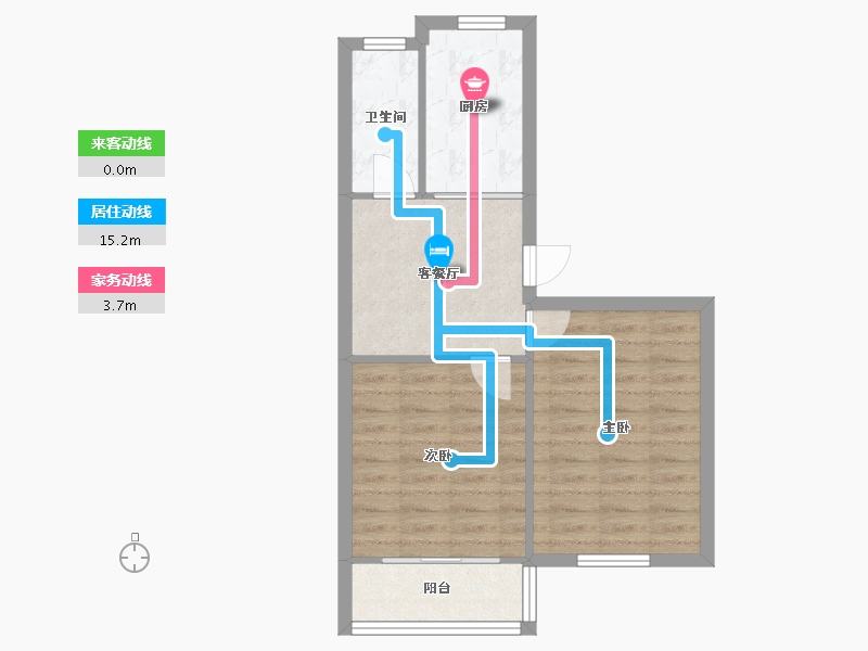 江苏省-苏州市-东吴新村-南区-58.30-户型库-动静线