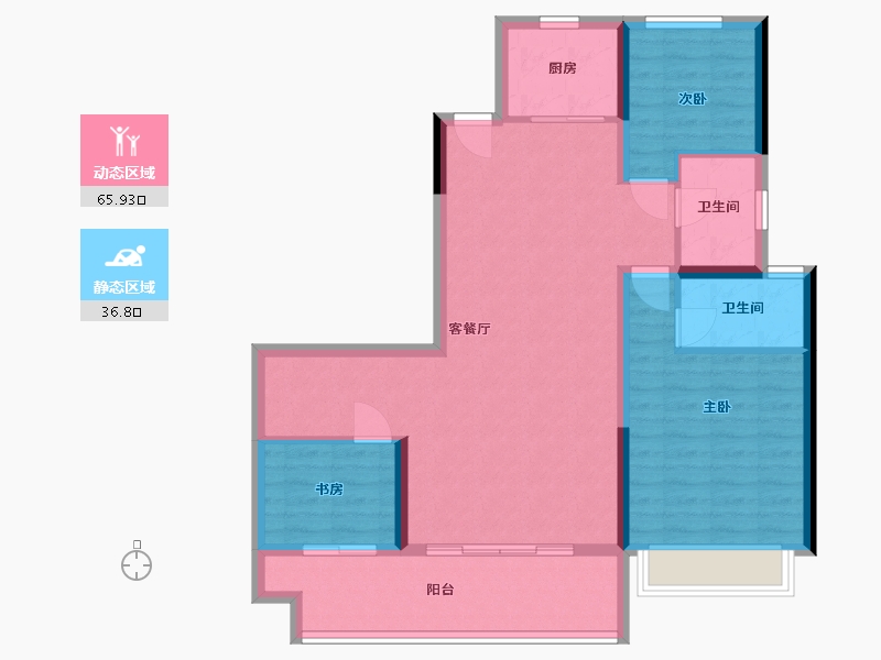 河南省-安阳市-碧桂园玺悦-130.00-户型库-动静分区