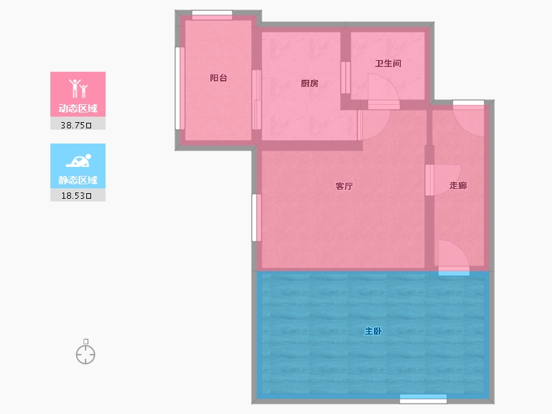 北京-北京市-长椿里小区-55.00-户型库-动静分区