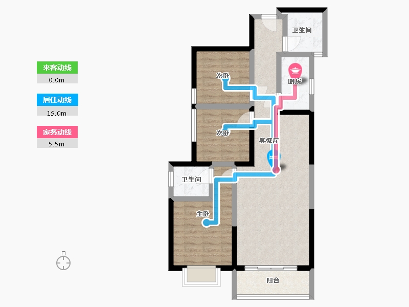 陕西省-西安市-睿明居-108.00-户型库-动静线