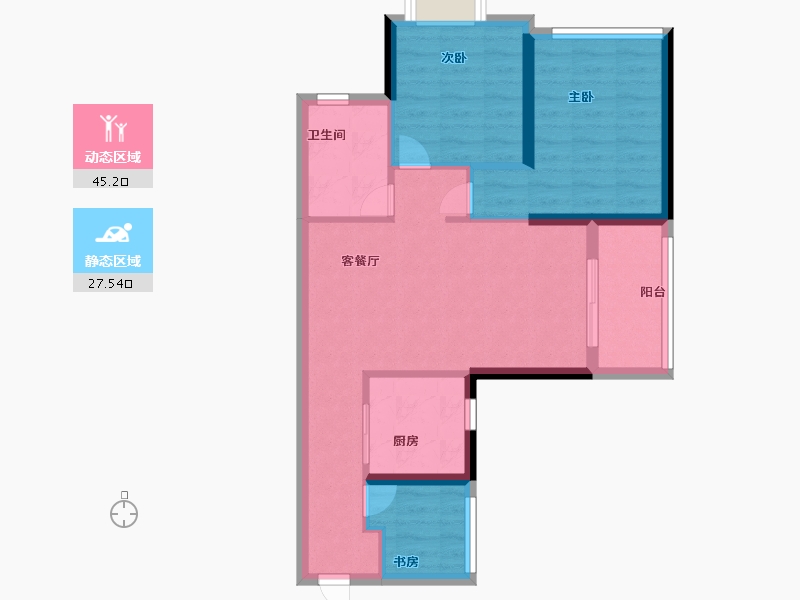 广东省-广州市-兰亭盛荟-64.48-户型库-动静分区