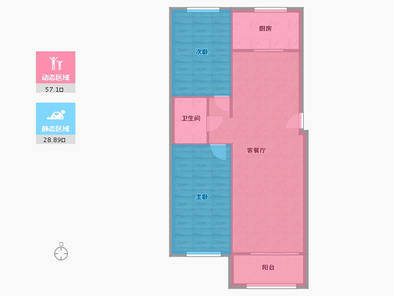 宁夏回族自治区-银川市-春祥苑-93.00-户型库-动静分区