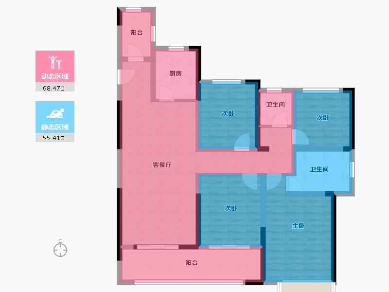 江苏省-常州市-港悦府-101.00-户型库-动静分区